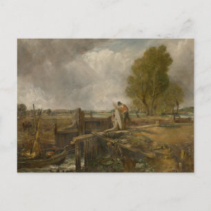 Carte Postale John Constable - Étude d'un bateau traversant une 