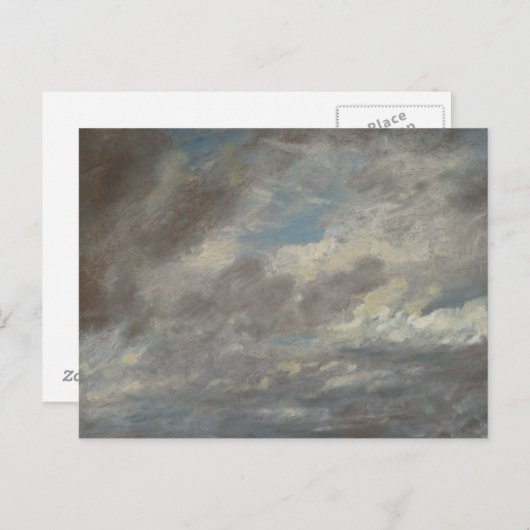 Carte Postale John Constable - Étude sur le nuage (Devant / Derrière)