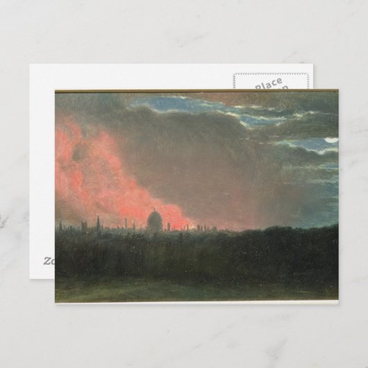 Carte Postale John Constable | Fire dans les lacs de Londres fro (Devant / Derrière)