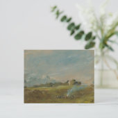 Carte Postale John Constable - Hampstead Heath, avec un feu de c (Debout devant)