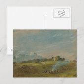 Carte Postale John Constable - Hampstead Heath, avec un feu de c (Devant / Derrière)
