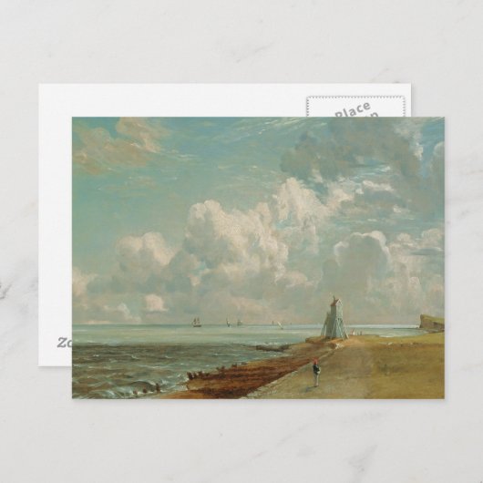 Carte Postale John Constable | Harwich, Low Lighthouse and B (Devant / Derrière)