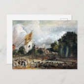 Carte Postale John Constable La fête à East Bergholt (Devant / Derrière)