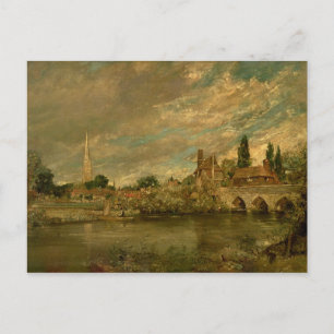 Carte Postale John Constable   Le pont de Harnham et Salisbu