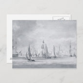 Carte Postale John Constable | Livraison dans la Tamise (Devant / Derrière)