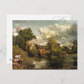 Carte Postale John Constable - L'oeuvre du Cheval Blanc (Devant / Derrière)