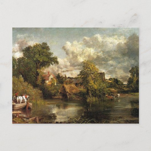 Carte Postale John Constable - L'oeuvre du Cheval Blanc (Devant)