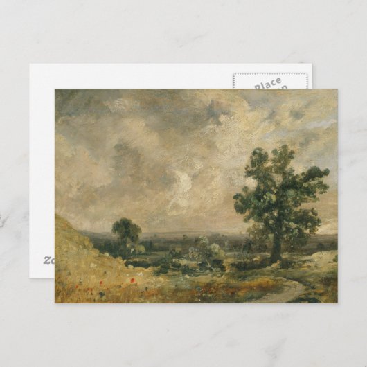 Carte Postale John Constable - Paysage anglais (Devant / Derrière)