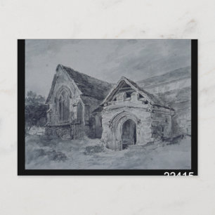 Carte Postale John Constable Porche et transept d'une église,