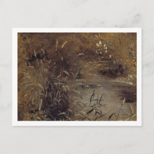 Carte Postale John Constable Rushes par un Pool, c.1821 (huile