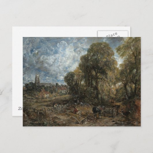 Carte Postale John Constable - Stoke-by-Nayland (Devant / Derrière)