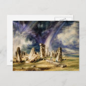 Carte Postale John Constable - Stonehenge (Devant / Derrière)