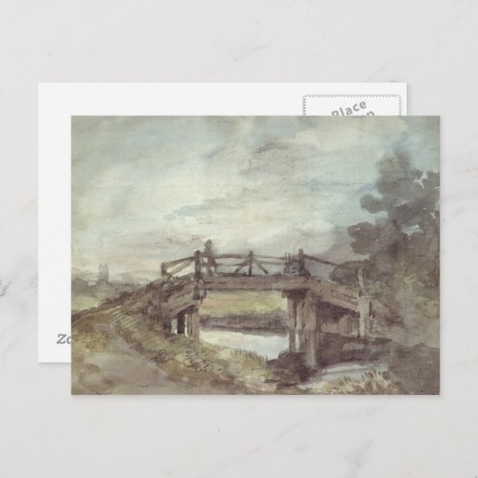 Carte Postale John Constable | Un pont sur la pierre (Devant / Derrière)