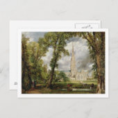Carte Postale John Constable | Vue de la cathédrale de Salisbury (Devant / Derrière)