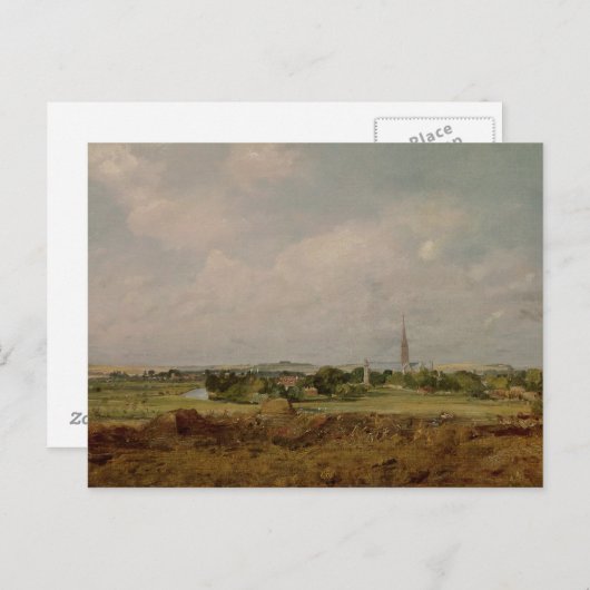 Carte Postale John Constable | Vue de Salisbury (Devant / Derrière)