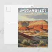 Carte Postale John Day Fossil Beds National Monument Oregon (Devant / Derrière)