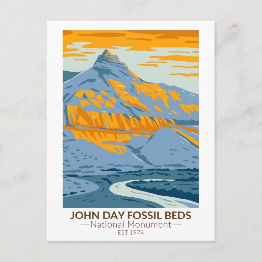 Carte Postale John Day Fossil Beds National Monument Oregon Post (Devant)