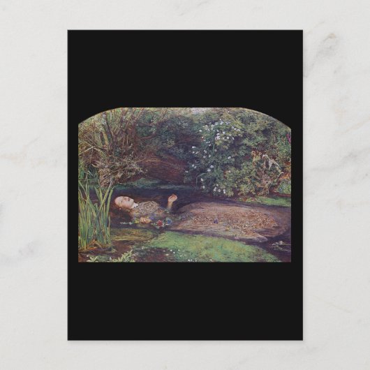 Carte Postale John Everett Millais Ophelia (Devant)