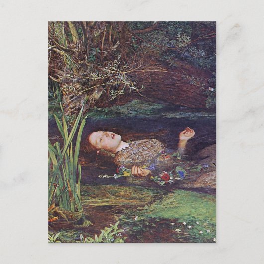Carte Postale John Everett Millais Ophelia (Devant)