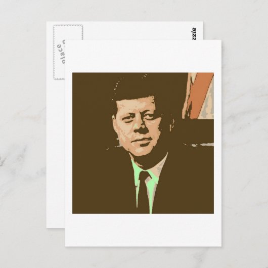 Carte Postale John F Kennedy (Devant / Derrière)