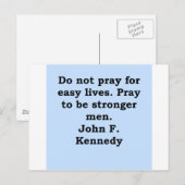 Carte Postale john f kennedy (Devant / Derrière)