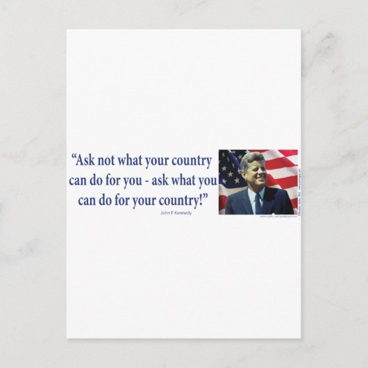 Carte Postale John F Kennedy (Devant)