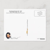 Carte Postale John F. Kennedy - 35e président des États-Unis (Dos)