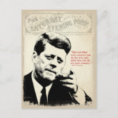 Carte Postale John F. Kennedy Citation (Devant)