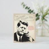 Carte Postale John F. Kennedy Citation (Debout devant)