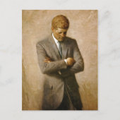 Carte Postale John F Kennedy Portrait officiel par Aaron Shikler (Devant)