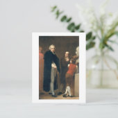 Carte Postale John Flaxman (1755-1826) modélisant son buste de W (Debout devant)