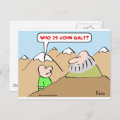 Carte Postale john galt ayn rand objectivism (Devant / Derrière)