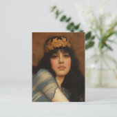 Carte Postale John Godward - Chef d'une fille (Debout devant)