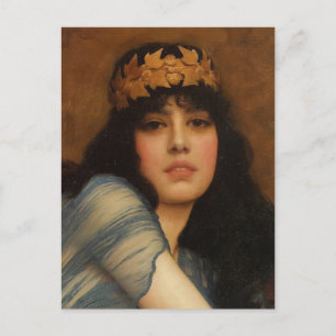 Carte Postale John Godward - Chef d'une fille