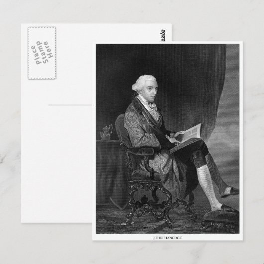 Carte Postale John Hancock (Devant / Derrière)