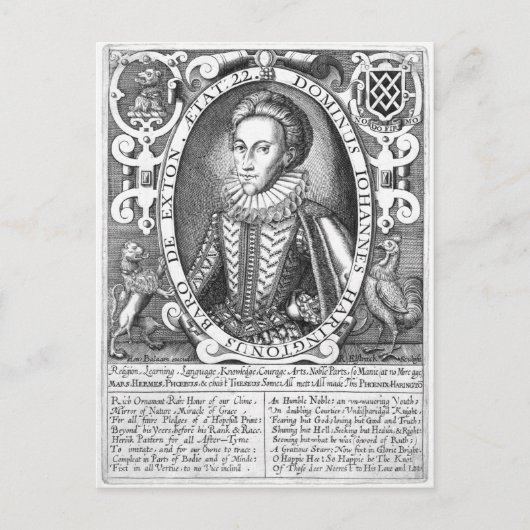 Carte Postale John Harington, 2e baron Harington d'Exton (Devant)