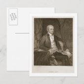 Carte Postale John Jay, gravé par Asher Brown Durand (Devant / Derrière)