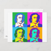 Carte Postale John Keats Pop Art (Devant / Derrière)