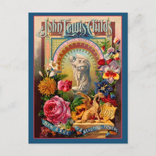 Carte Postale John Lewis Childs Fleurs rares Paquet de semences (Devant)