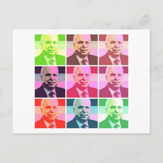 Carte Postale John McCain (Devant)