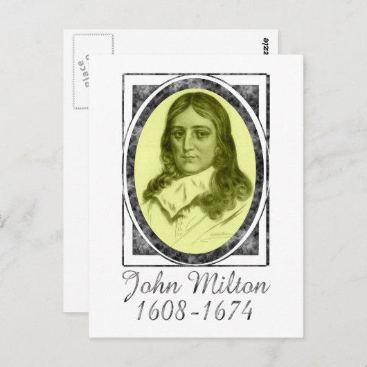 Carte Postale John Milton (Devant / Derrière)