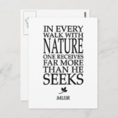 Carte Postale John Muir (Devant / Derrière)