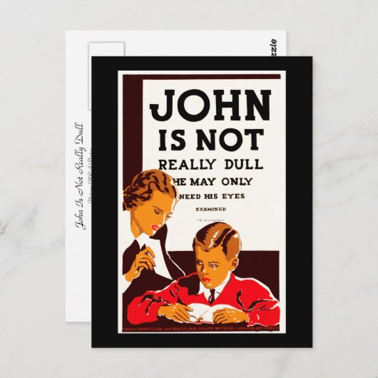 Carte Postale John N'Est Pas Vraiment Dur (Devant / Derrière)