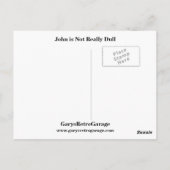 Carte Postale John n'est pas vraiment nul (Dos)