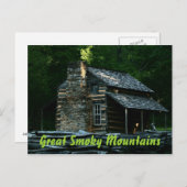 Carte Postale John Oliver Cabine - Great Smoky Mountains (Devant / Derrière)