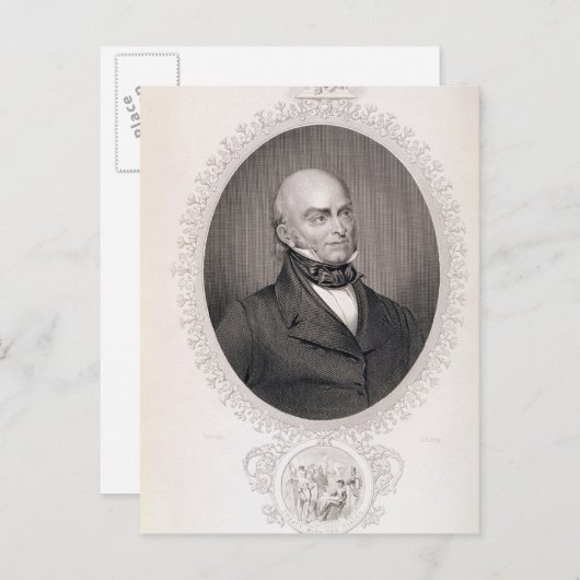 Carte Postale John Quincy Adams (Devant / Derrière)