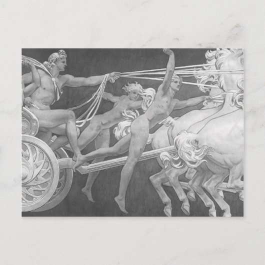 Carte Postale John Sargent- Apollo dans Son Chariot avec les Heu (Devant)