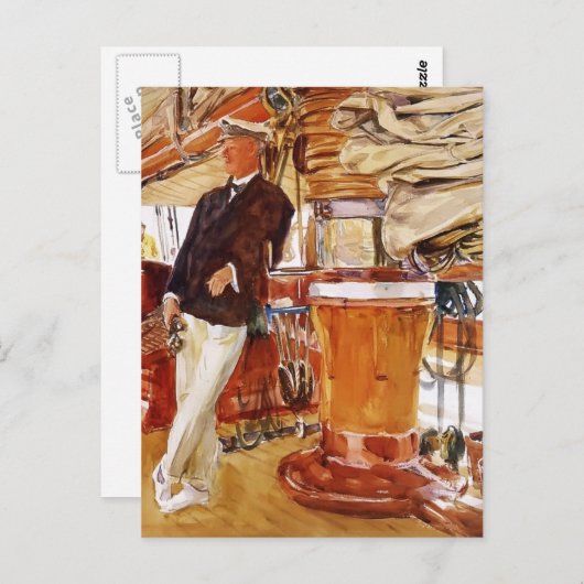 Carte Postale John Sargent- Capitaine Herbert M. Sears (Devant / Derrière)