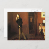 Carte Postale John Sargent- Robert Louis Stevenson et son épouse (Devant / Derrière)