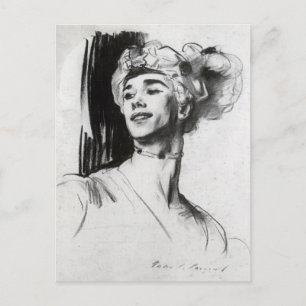 Carte Postale John Sargent : Vaslav Nijinsky au Pavillon